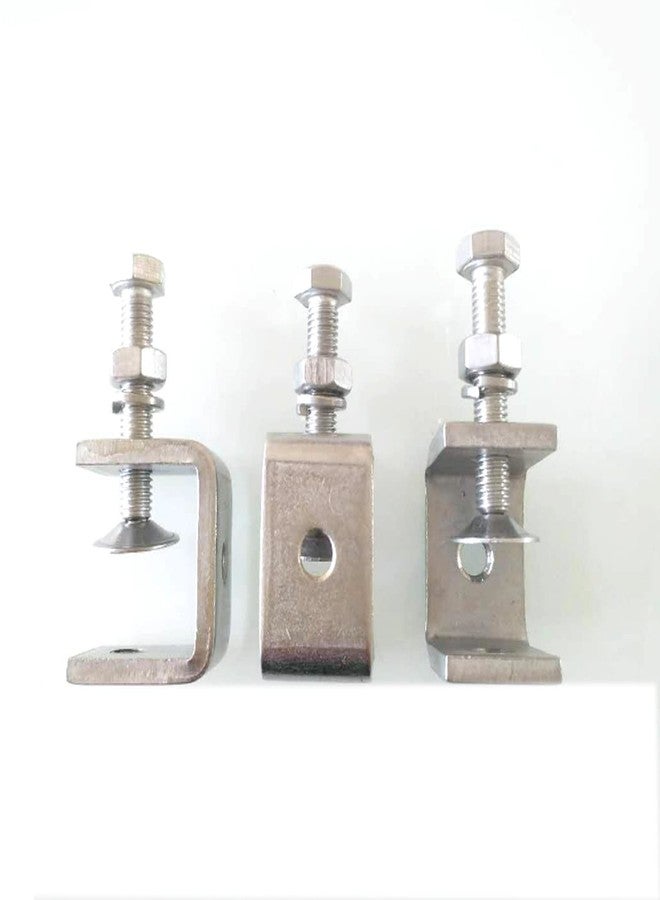 KYIEN 4Pieces 304 Stainless Steel C-Clamp Heavy Duty C-clamp Woodworking Welding Building Household Tiger Clamp G-Clamp - Image 4